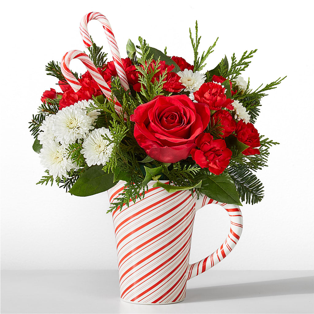 Peppermint Swirl Mug – Nela Park Florist Llc, East Cleveland OH