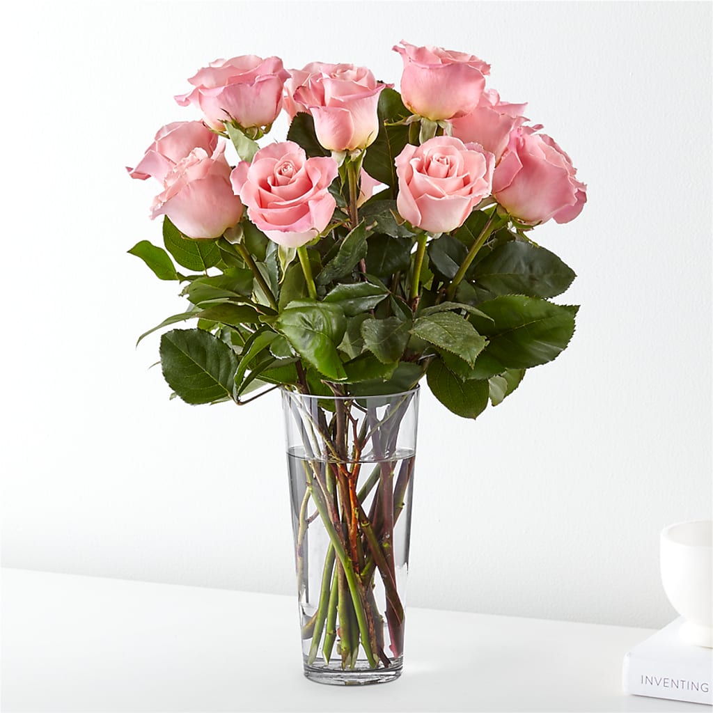 Long Stem Pink Rose Bouquet – Nela Park Florist Llc, East Cleveland OH
