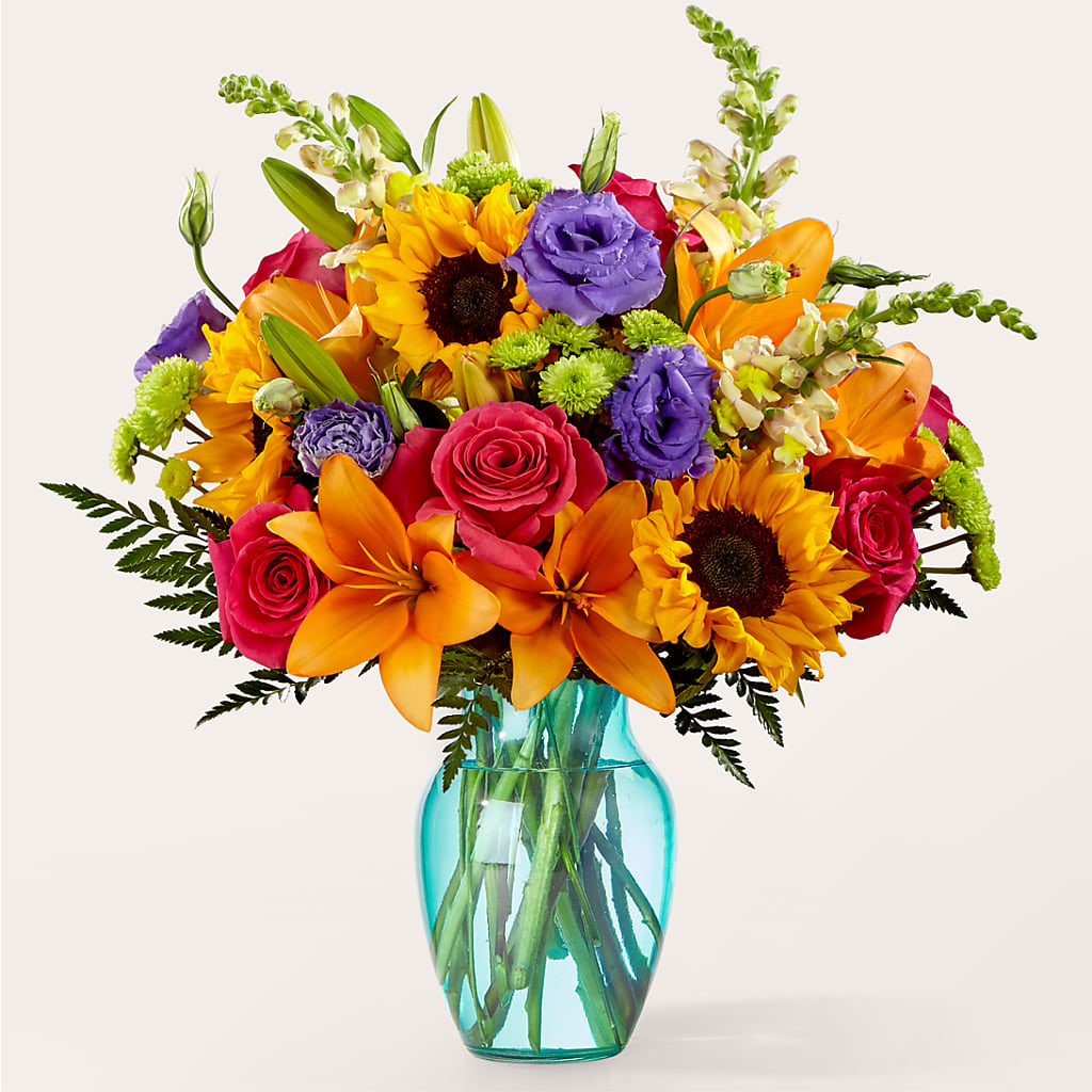 Double Rainbow Bouquet – Nela Park Florist Llc, East Cleveland OH