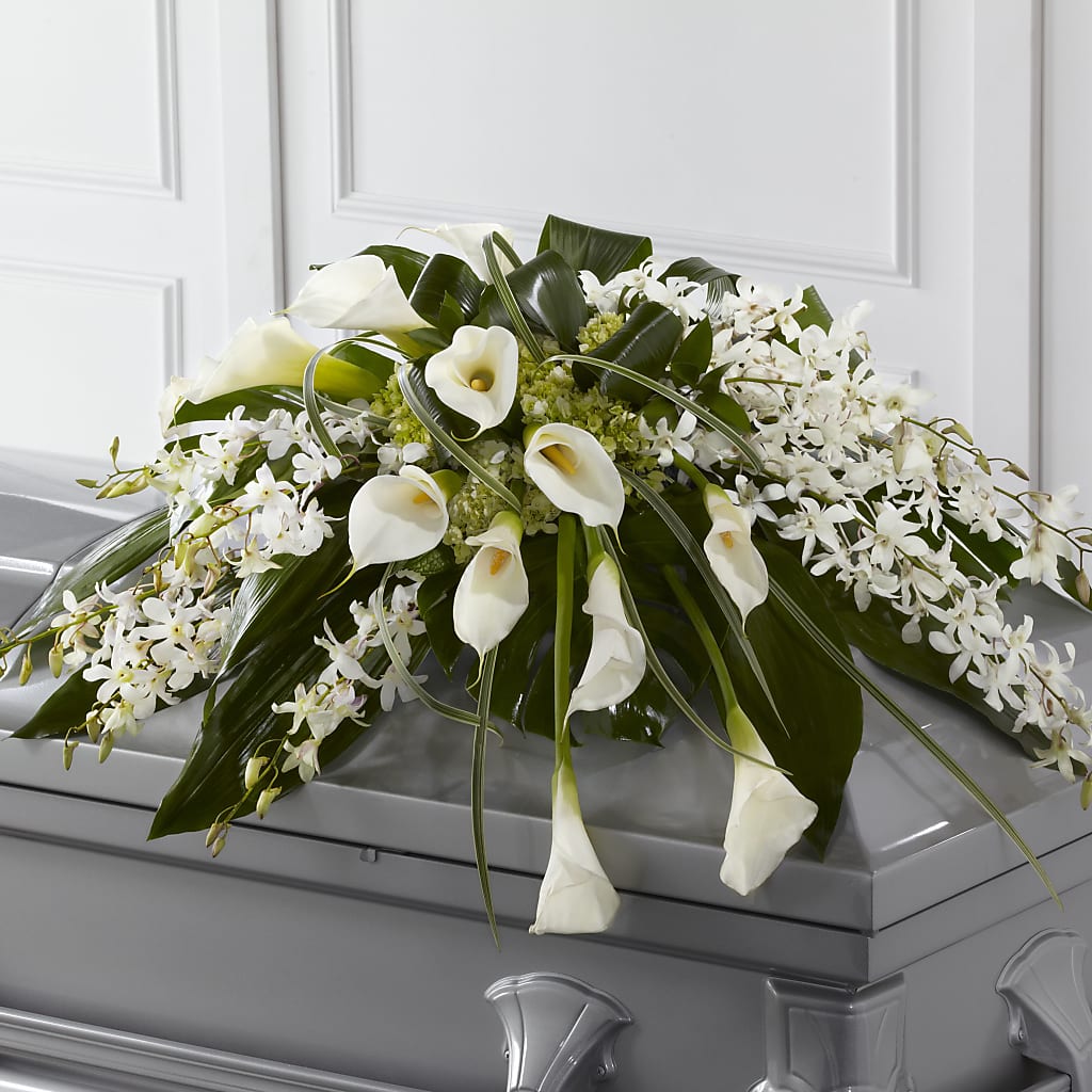 Angel Wings Casket Spray – Nela Park Florist Llc, East Cleveland OH
