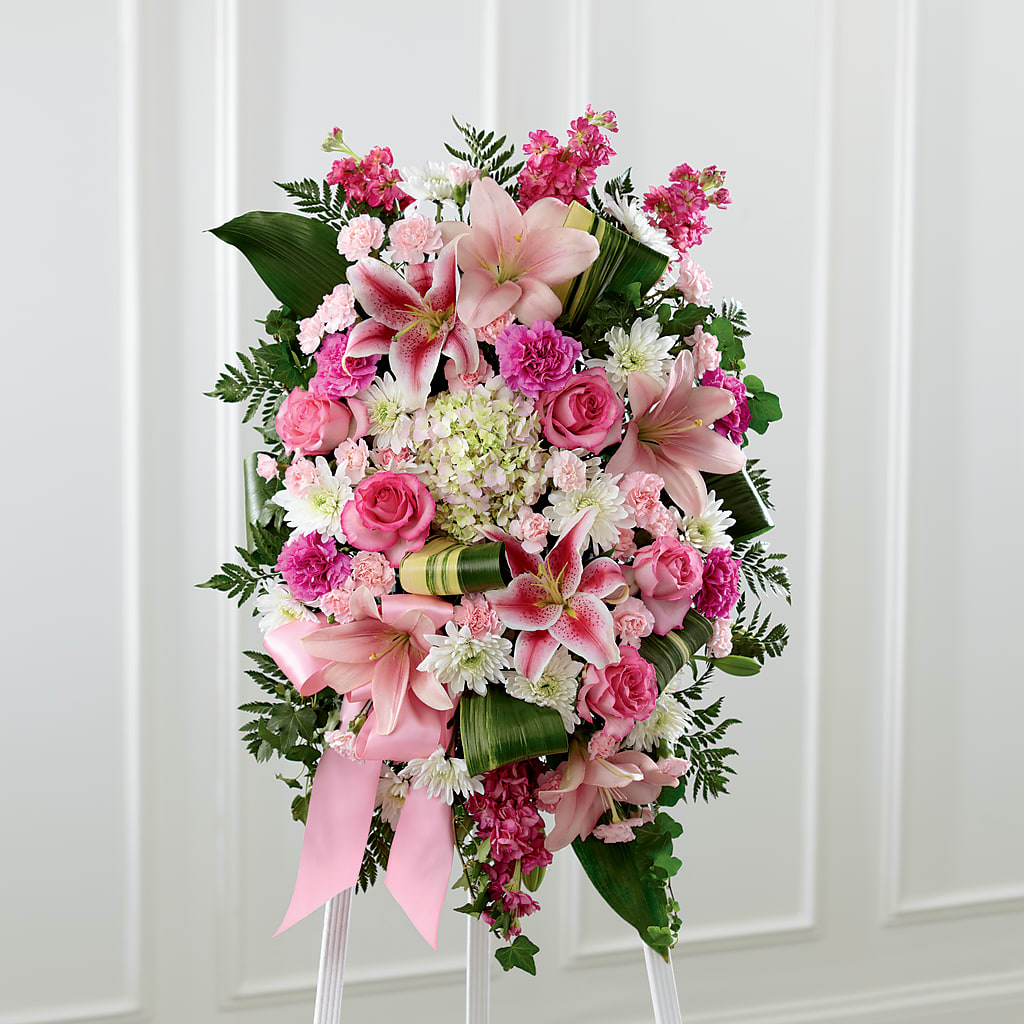 Comforting Standing Spray – Nela Park Florist Llc, East Cleveland OH