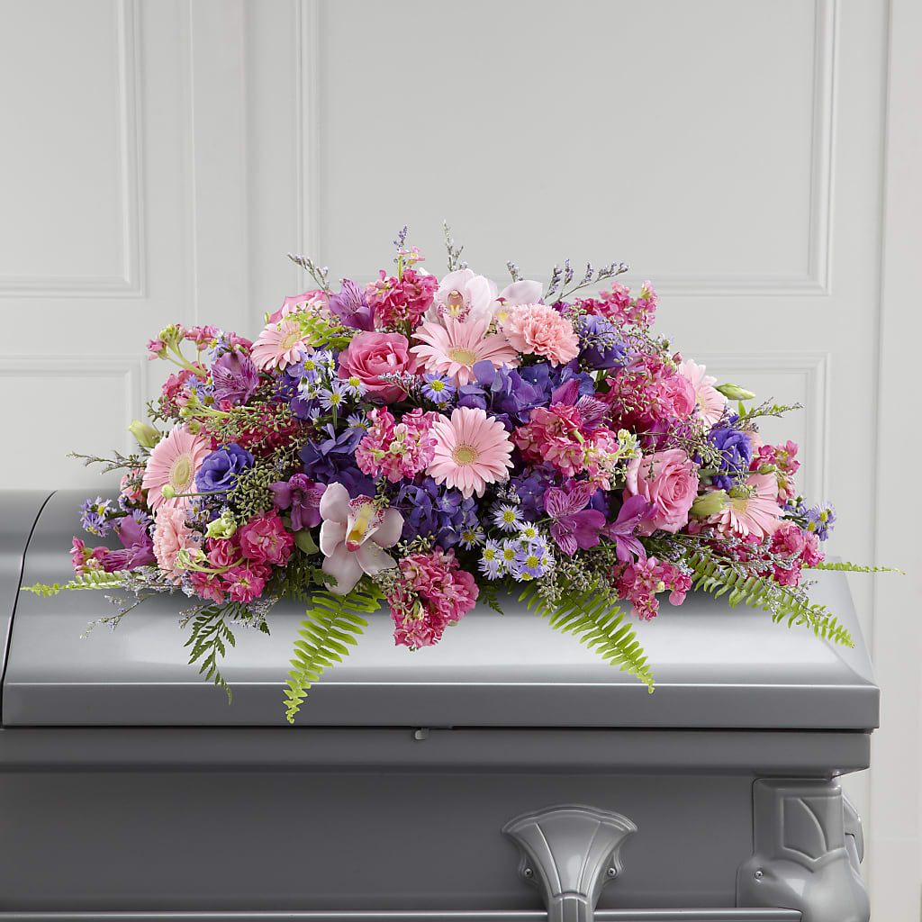 Glorious Garden Casket Spray – Nela Park Florist Llc, East Cleveland OH