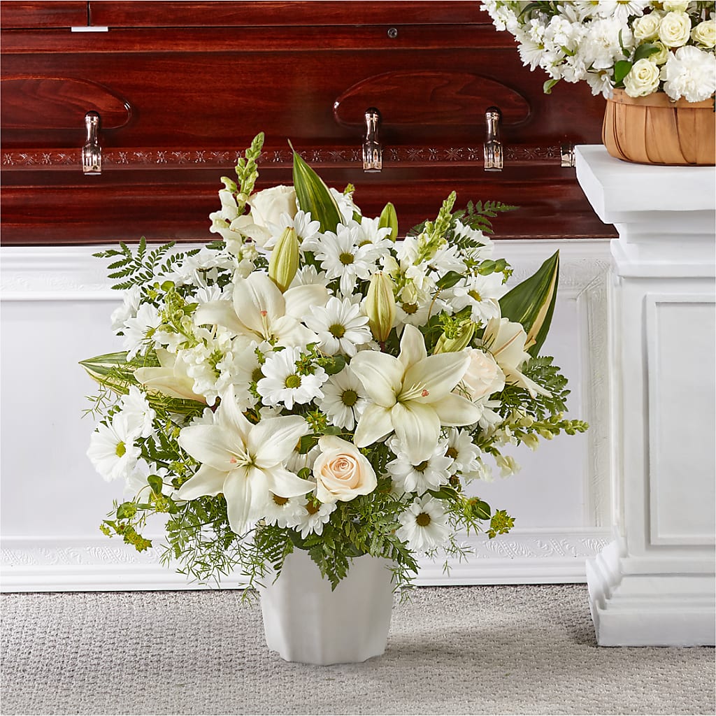 Thoughts of Tranquility Floor Basket – Nela Park Florist Llc, East Cleveland OH