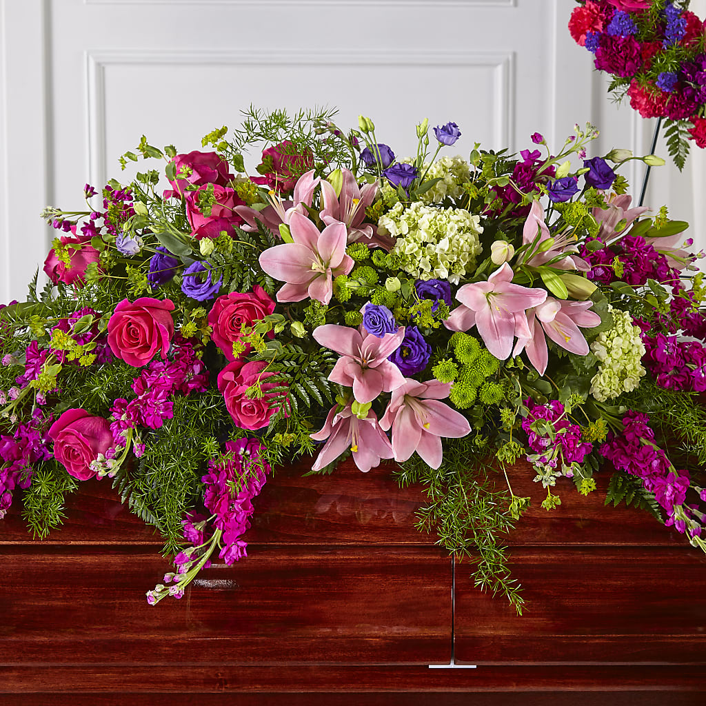 Radiant Tribute Casket Spray – Nela Park Florist Llc, East Cleveland OH