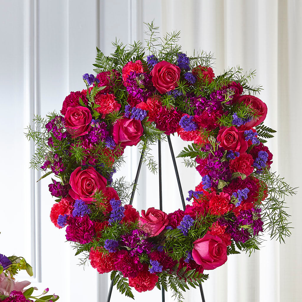Calming Colors Wreath – Nela Park Florist Llc, East Cleveland OH