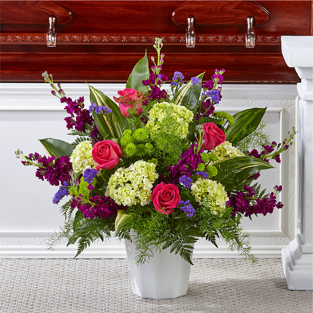 Beautiful Horizons Floor Basket – Nela Park Florist Llc, East Cleveland OH