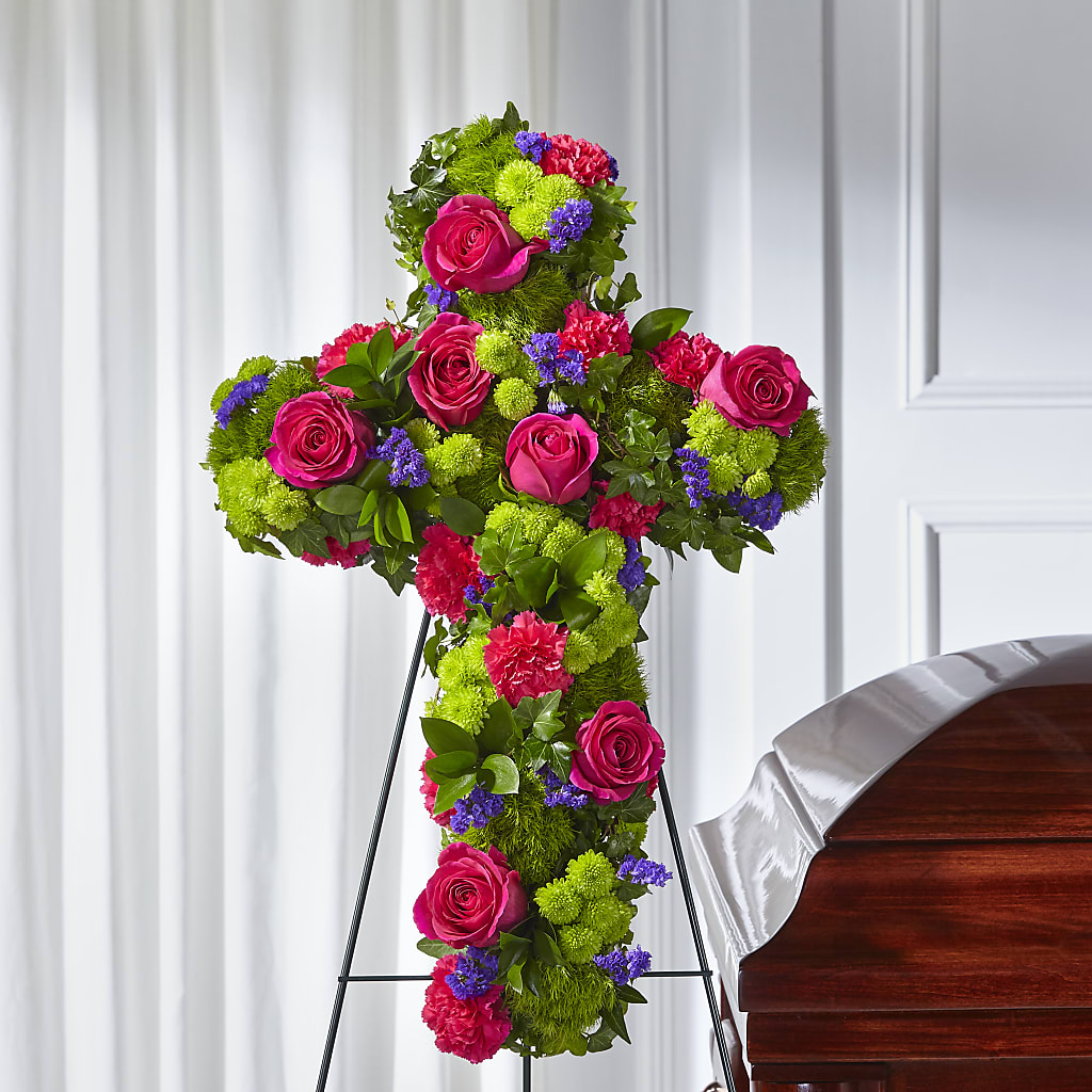 Tribute Rose Floral Cross – Nela Park Florist Llc, East Cleveland OH