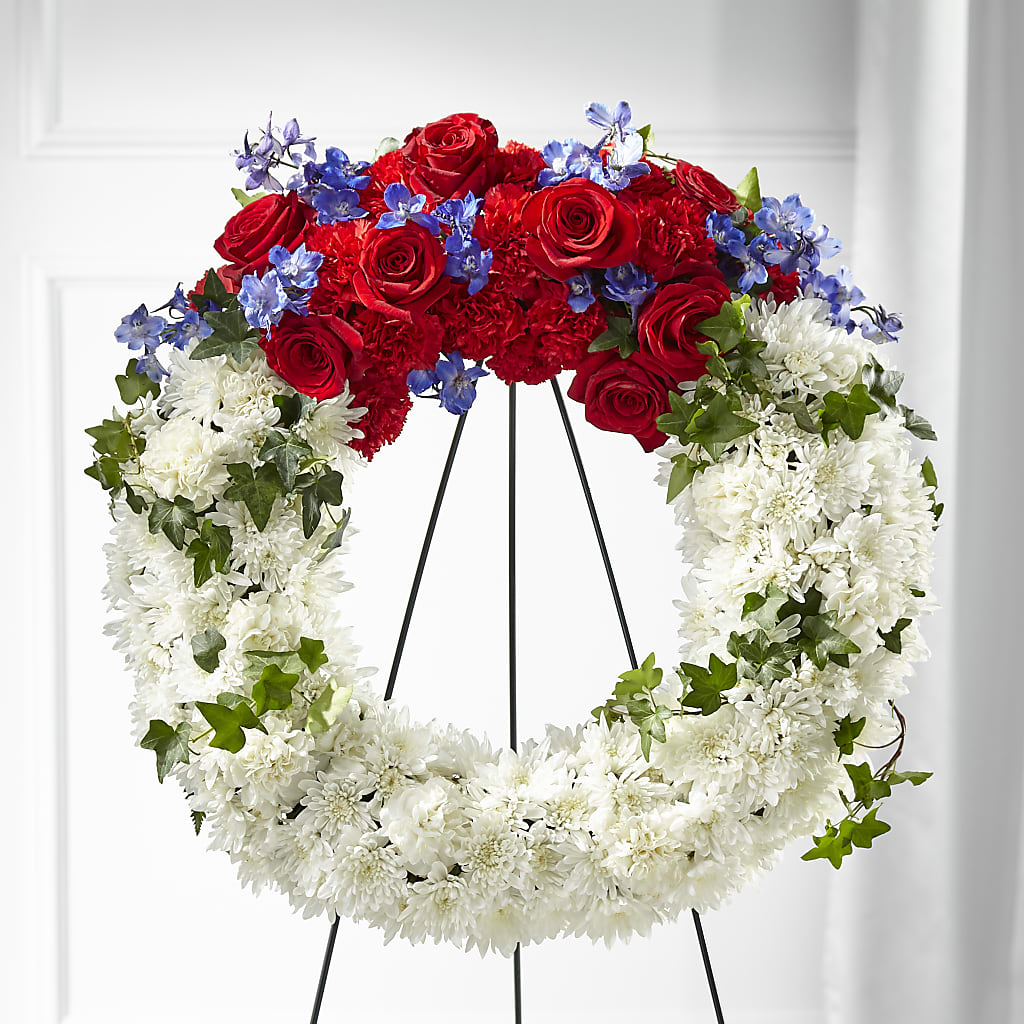 Patriotic Passion Wreath – Nela Park Florist Llc, East Cleveland OH