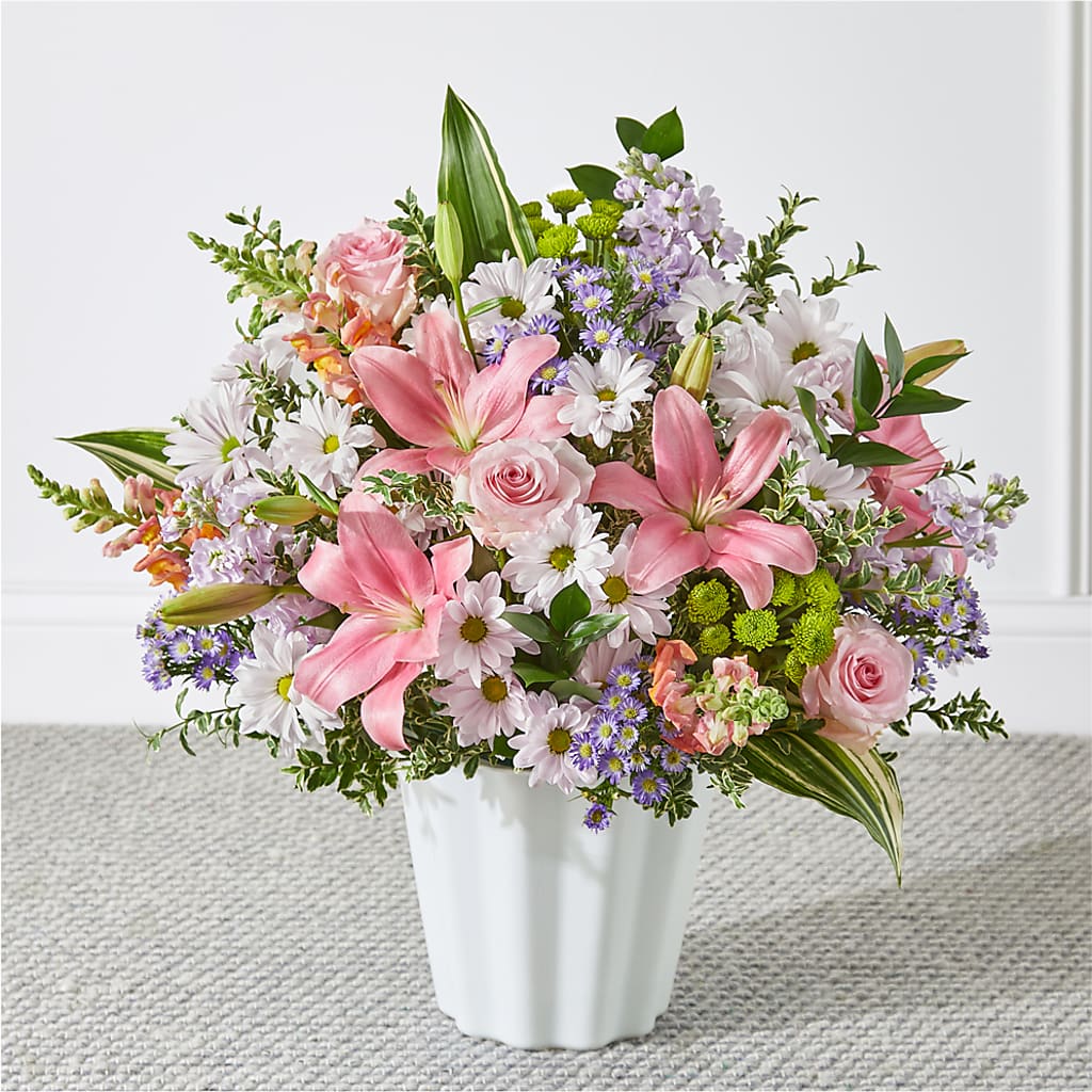 Abundant Compassion Floor Basket – Nela Park Florist Llc, East Cleveland OH