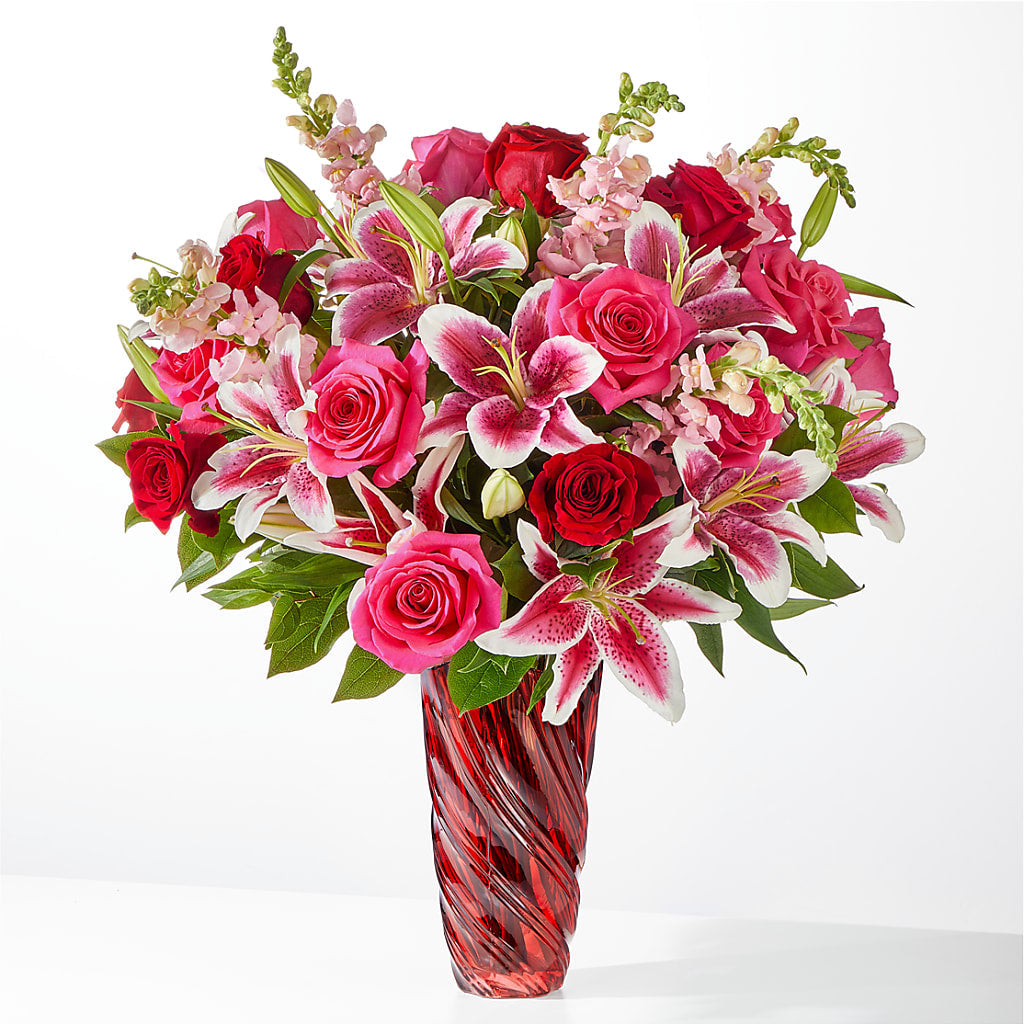 Always You Bouquet with Luxe Swirl Vase – Nela Park Florist Llc, East Cleveland OH