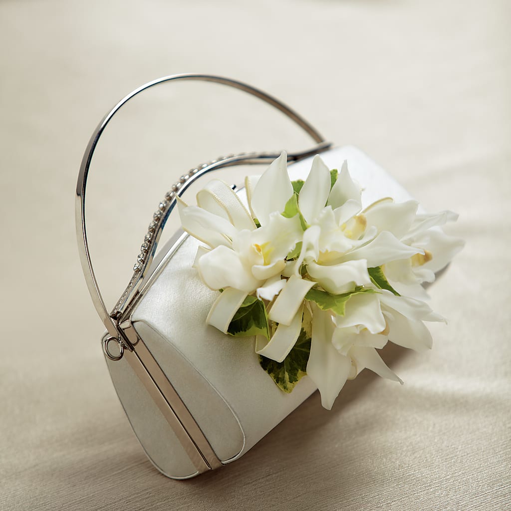 White Purse Decor – Nela Park Florist Llc, East Cleveland OH