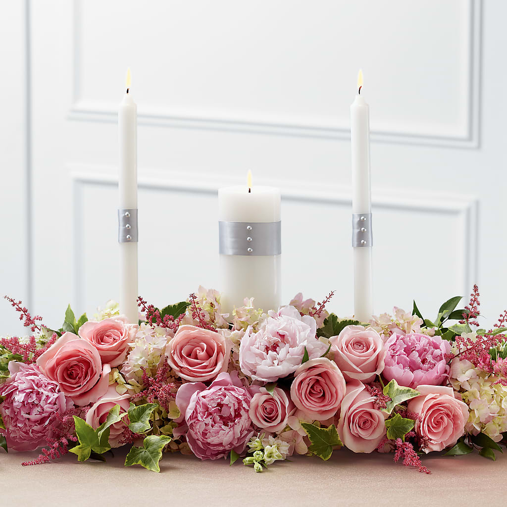 Worldwide Romance Unity Candle Arrangement – Nela Park Florist Llc, East Cleveland OH