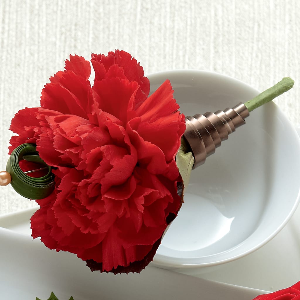Red Carnation Boutonniere – Nela Park Florist Llc, East Cleveland OH