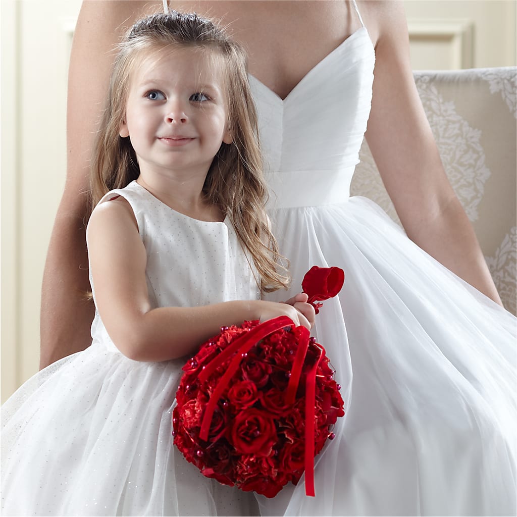 Pure at Heart Flower Girl Arrangement – Nela Park Florist Llc, East Cleveland OH