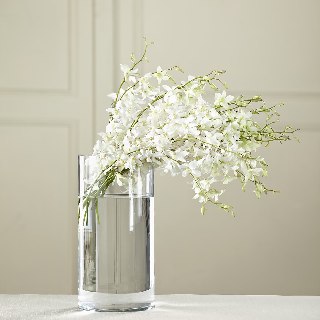 White Dendrobium Bouquet – Nela Park Florist Llc, East Cleveland OH