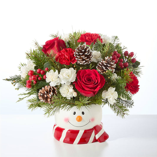 Jolly Snowman Bouquet –  Nela Park Florist Llc, East Cleveland OH