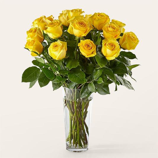 Long Stem Yellow Rose Bouquet –  Nela Park Florist Llc, East Cleveland OH
