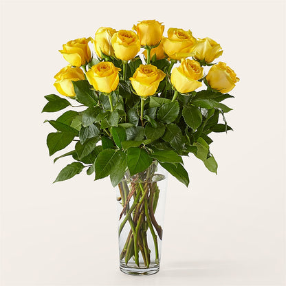 Long Stem Yellow Rose Bouquet –  Nela Park Florist Llc, East Cleveland OH