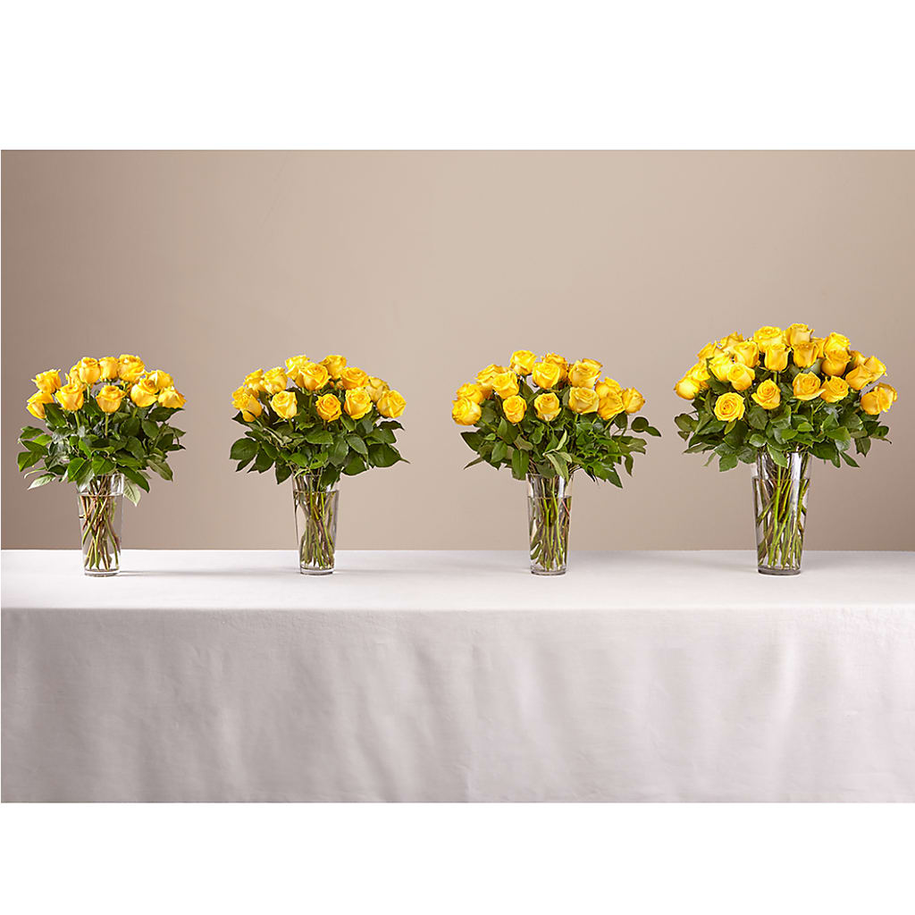 Long Stem Yellow Rose Bouquet –  Nela Park Florist Llc, East Cleveland OH