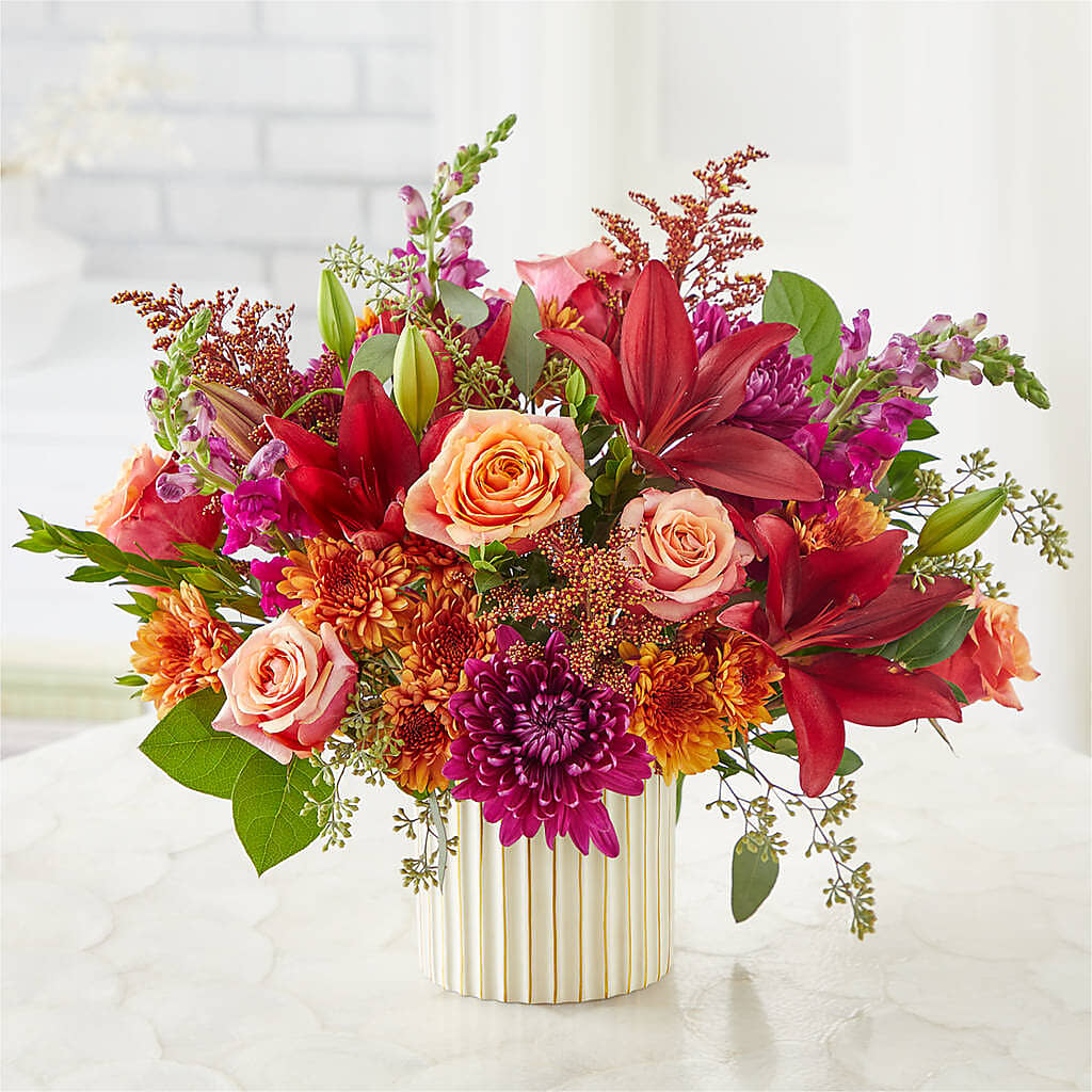 Burgundy Landscape Bouquet –  Nela Park Florist Llc, East Cleveland OH