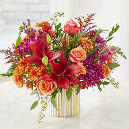 Burgundy Landscape Bouquet –  Nela Park Florist Llc, East Cleveland OH