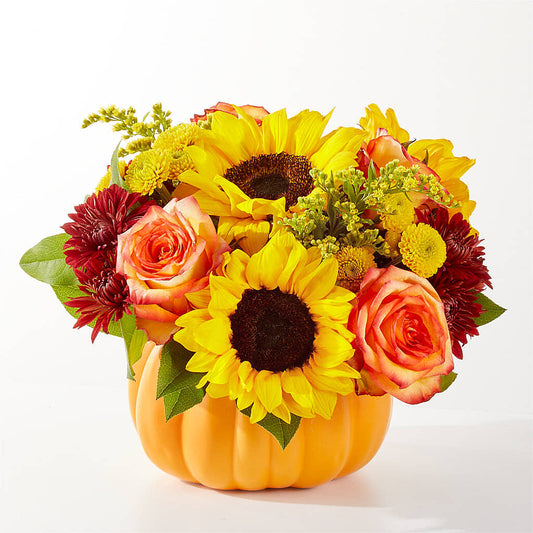 Golden Gourd Pumpkin Bouquet –  Nela Park Florist Llc, East Cleveland OH