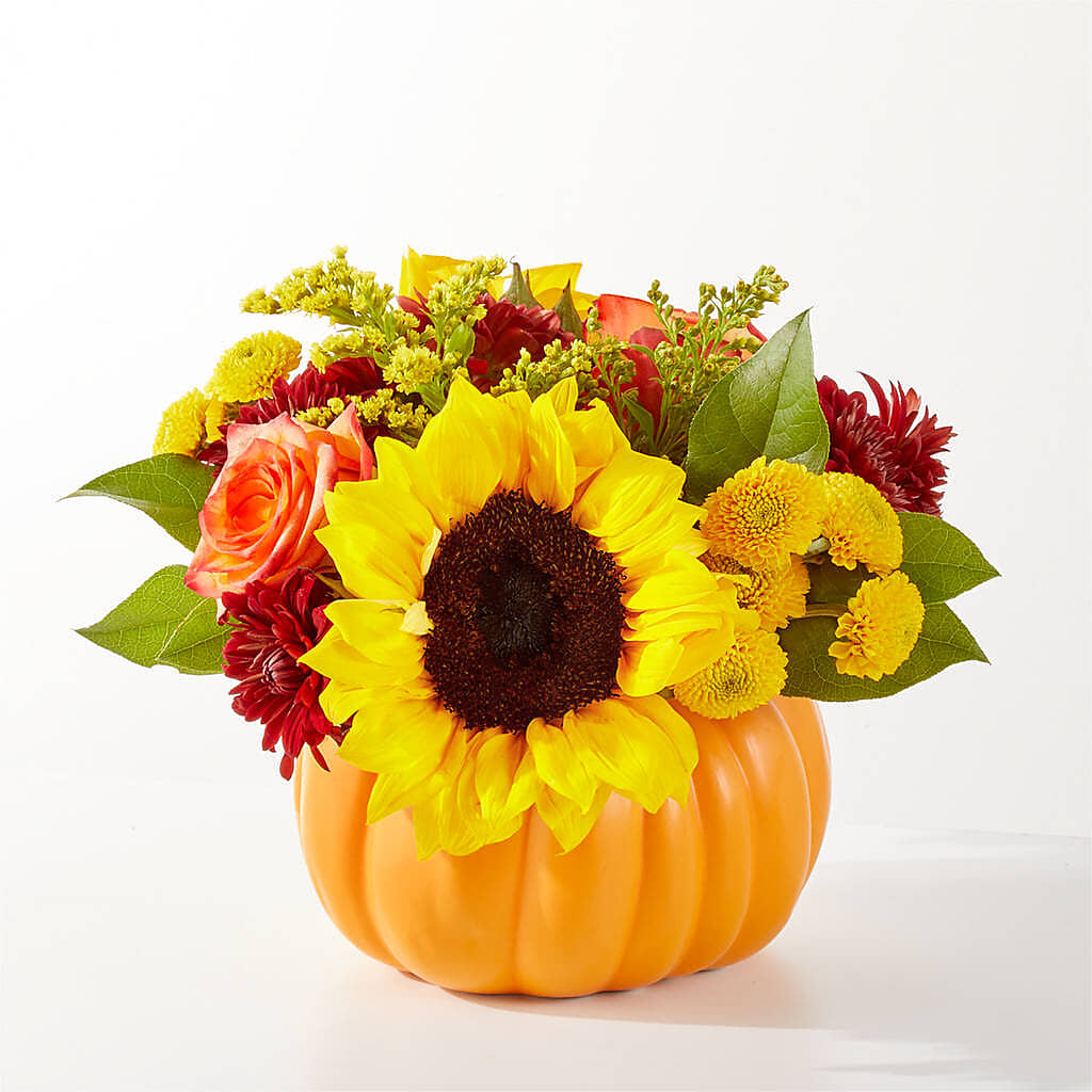 Golden Gourd Pumpkin Bouquet –  Nela Park Florist Llc, East Cleveland OH