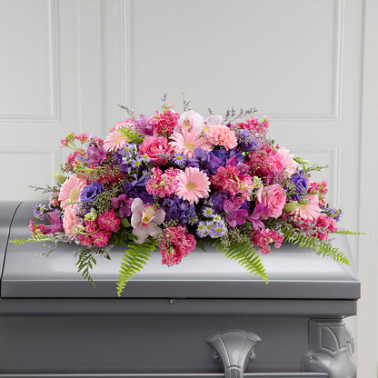 Glorious Garden Casket Spray –  Nela Park Florist Llc, East Cleveland OH
