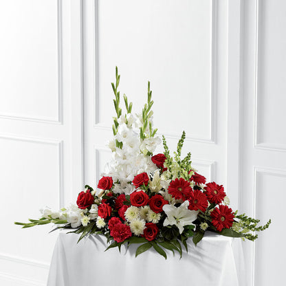 Crimson & White Arrangement –  Nela Park Florist Llc, East Cleveland OH