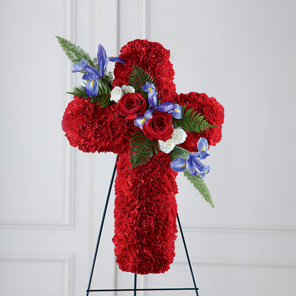 Faithful Hero Floral Cross –  Nela Park Florist Llc, East Cleveland OH