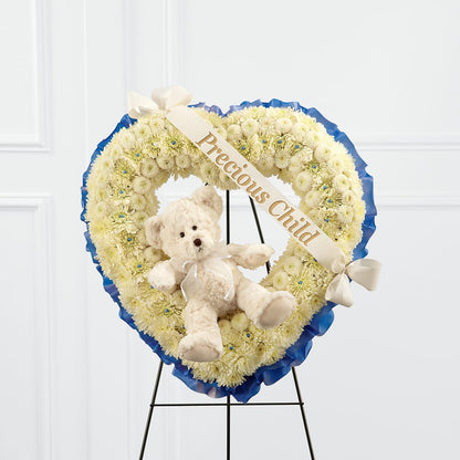 Precious Child Standing Heart –  Nela Park Florist Llc, East Cleveland OH