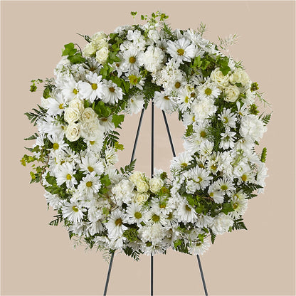 Faithful Wishes Wreath –  Nela Park Florist Llc, East Cleveland OH