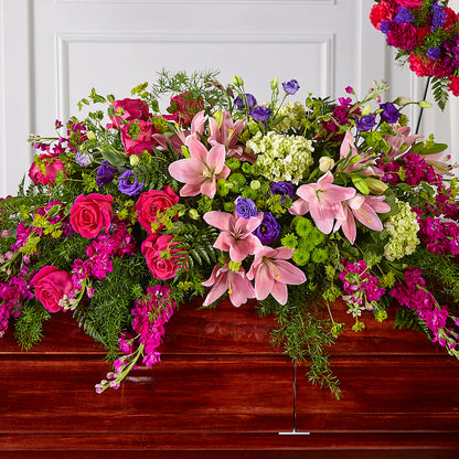 Radiant Tribute Casket Spray –  Nela Park Florist Llc, East Cleveland OH