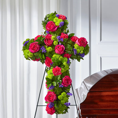Tribute Rose Floral Cross –  Nela Park Florist Llc, East Cleveland OH