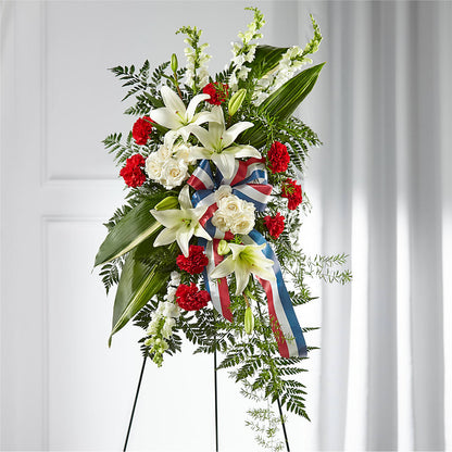 Stars of Life Standing Spray –  Nela Park Florist Llc, East Cleveland OH
