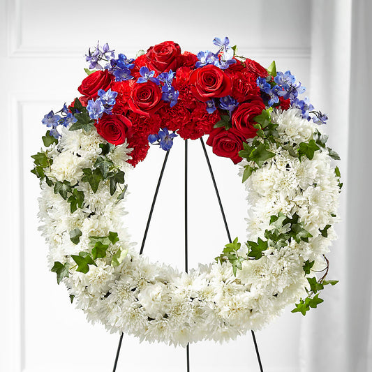 Patriotic Passion Wreath –  Nela Park Florist Llc, East Cleveland OH