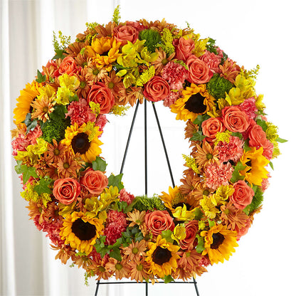 Autumnal Memories Wreath (Standard) –  Nela Park Florist Llc, East Cleveland OH