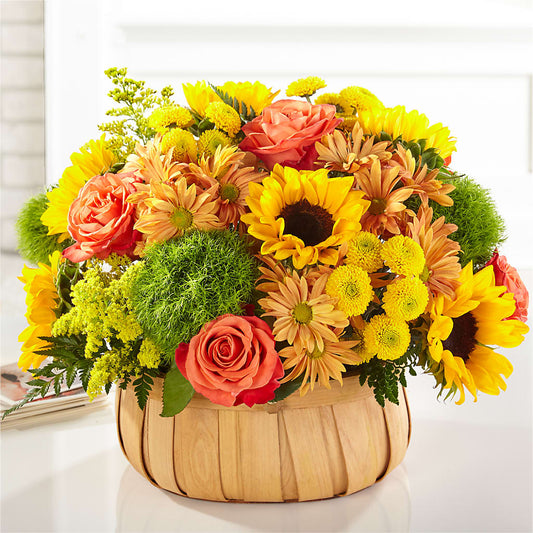 Harvest Sunflower Basket –  Nela Park Florist Llc, East Cleveland OH