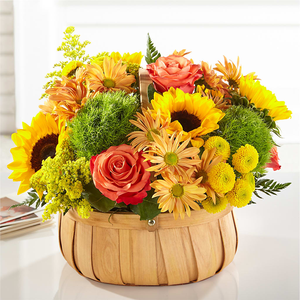 Harvest Sunflower Basket –  Nela Park Florist Llc, East Cleveland OH