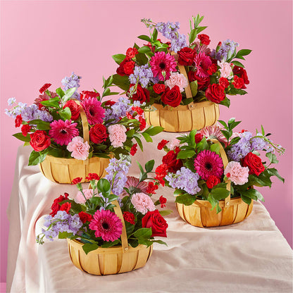 Pink Picnic Basket –  Nela Park Florist Llc, East Cleveland OH