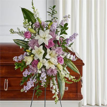 Grateful Hearts Standing Spray –  Nela Park Florist Llc, East Cleveland OH