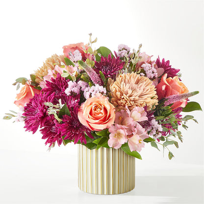 Berry Cobbler Bouquet with Ivory Vase –  Nela Park Florist Llc, East Cleveland OH
