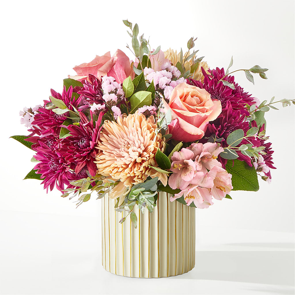 Berry Cobbler Bouquet with Ivory Vase –  Nela Park Florist Llc, East Cleveland OH