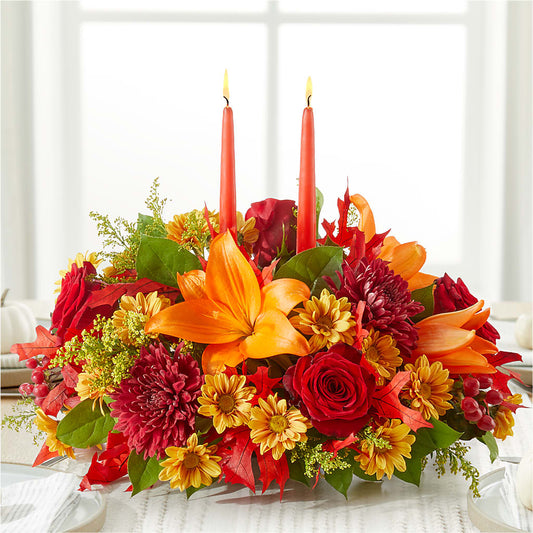 Autumn's Embrace Centerpiece –  Nela Park Florist Llc, East Cleveland OH