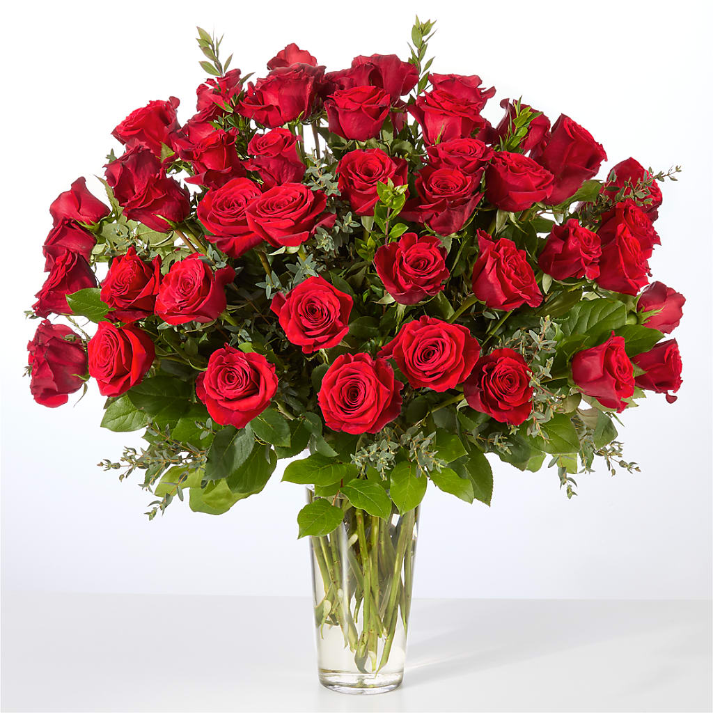 Forever Yours Fifty Stem Red Rose Bouquet –  Nela Park Florist Llc, East Cleveland OH