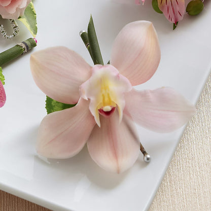 Pink Cymbidium Boutonniere –  Nela Park Florist Llc, East Cleveland OH